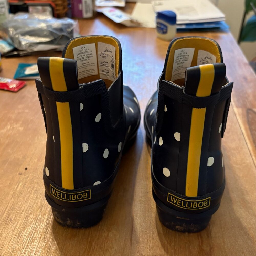 Joules Wellibobs Short Welly Boots US 6 - Picture 2 of 3
